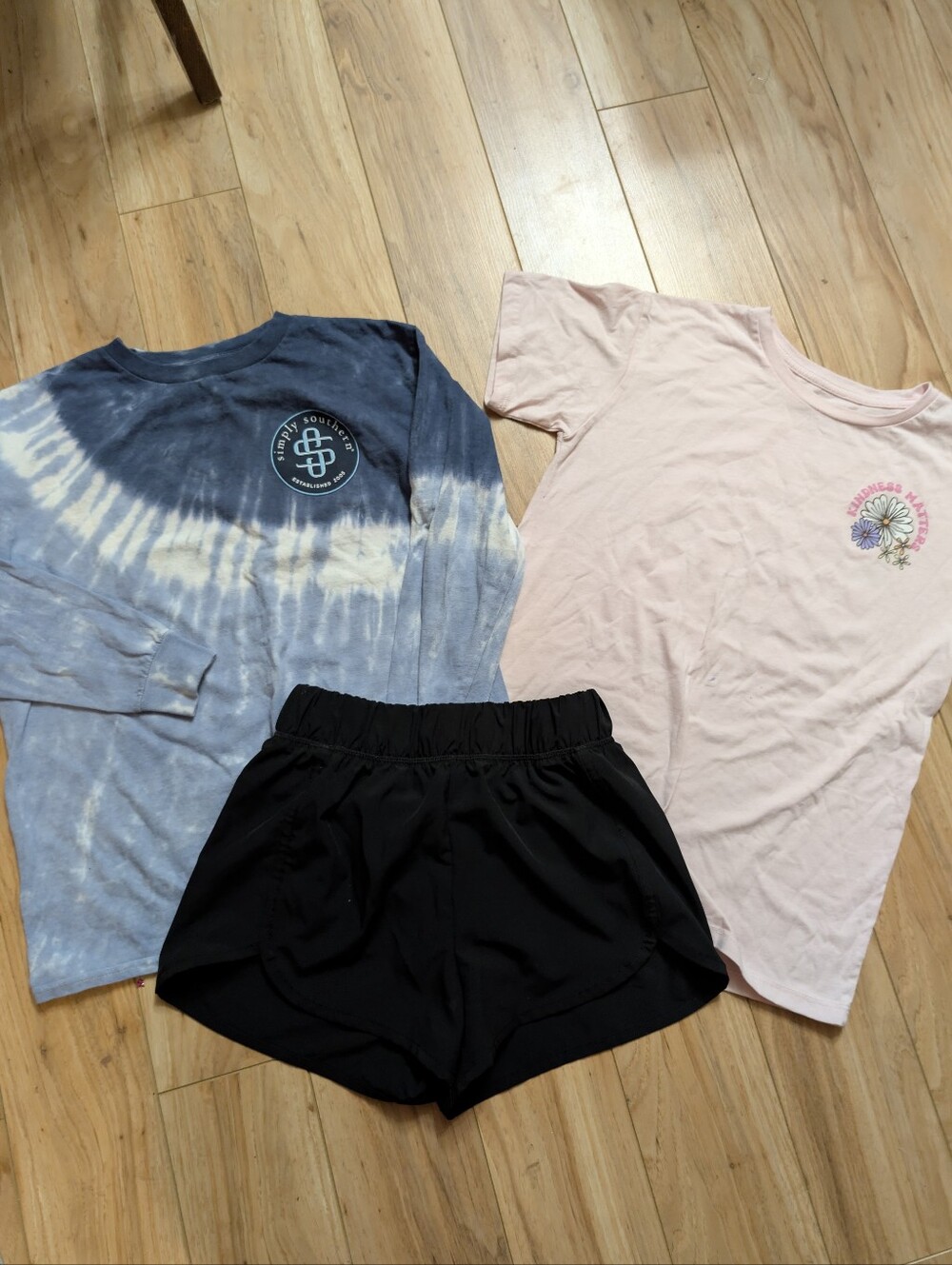 Girls 10/12 Summer Bundle | Simply Southern LS + Wonder Nation Tee + 90 Degree
